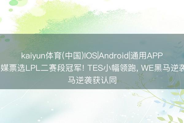 kaiyun体育(中国)IOS|Android|通用APP下载 外媒票选LPL二赛段冠军! TES小幅领跑， WE黑马逆袭获认同