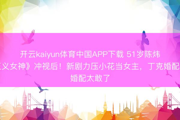 开云kaiyun体育中国APP下载 51岁陈炜凭《正义女神》冲视后！新剧力压小花当女主，丁克婚配太敢了