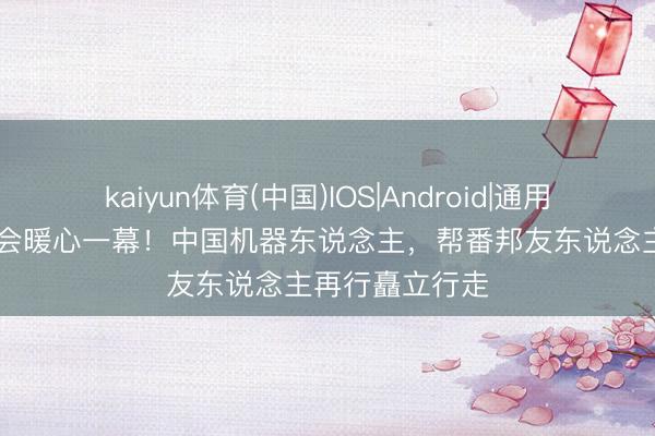 kaiyun体育(中国)IOS|Android|通用APP下载 广交会暖心一幕！中国机器东说念主，帮番邦友东说念主再行矗立行走