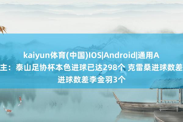 kaiyun体育(中国)IOS|Android|通用APP下载 博主：泰山足协杯本色进球已达298个 克雷桑进球数差李金羽3个